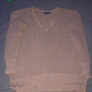 Tan American Eagle sweater